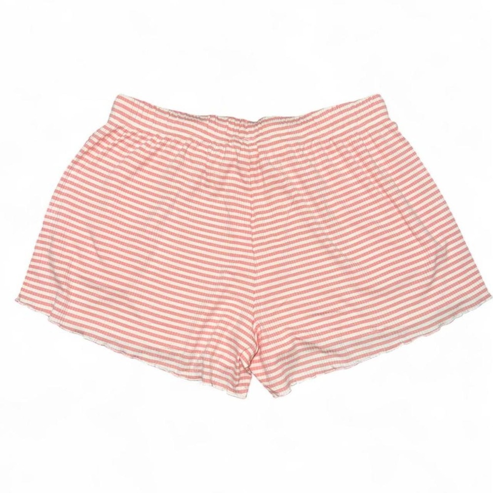 Pink And White Striped Sleep Shorts Size Medium NWOT - Picture 2 of 5